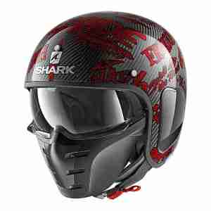 Мотошлем Shark S-Drak Carbon Freestyle Cup Black-Red M
