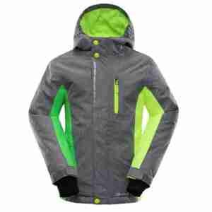 Горнолыжная детская куртка Alpine Pro Wiremo Серый-Green 140-146 см