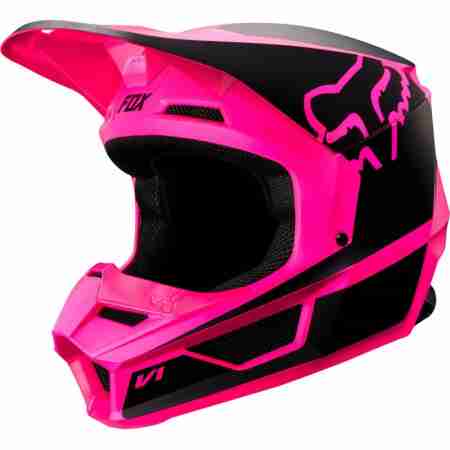 фото 1 Мотошлемы Мотошлем Fox V1 Przm Helmet Black-Pink XS