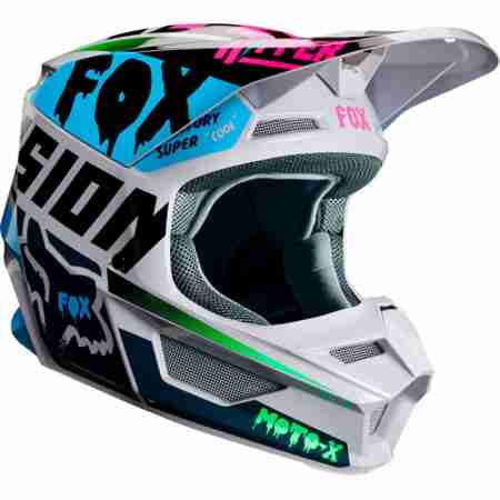 фото 3 Мотошлемы Мотошлем Fox V1 Czar Helmet Light Grey S