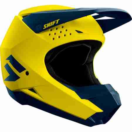 фото 3 Мотошлемы Мотошлем SHIFT Whit3 Helmet Yellow-Navy XS