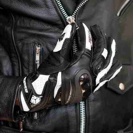 фото 2 Мотоперчатки Мотоперчатки Scoyco RG4 Black-White XXL