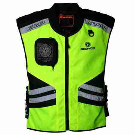 фото 1 Мотожилеты Светоотражающий жилет Scoyco JK32 Vest Green S-L