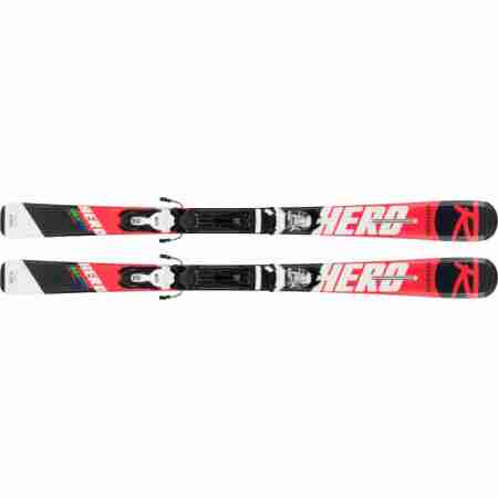 фото 1 Горные лыжи Горные лыжи детские Rossignol Hero Junior XPress Jr 140 с креплениями XPress Jr 7 B83 Black-White (2