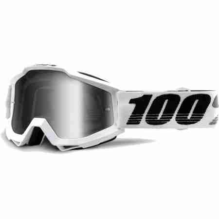 фото 1 Кроссовые маски и очки Мото очки 100% ACCURI Goggle Galactica - Mirror Silver Lens