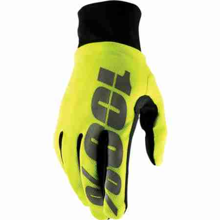 фото 1 Мотоперчатки Мотоперчатки 100% Hydromatic Waterproof Glove Neon Yellow XL (11)