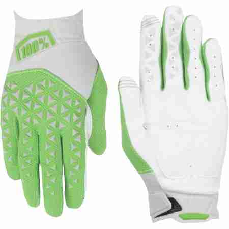фото 2 Мотоперчатки Мотоперчатки 100% Airmatic Glove Silver-Fluo Lime XL (11)
