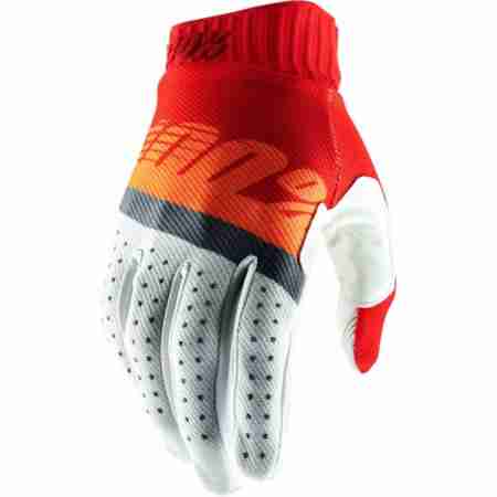 фото 1 Мотоперчатки Мотоперчатки 100% Ridefit Glove Red-Fluo Orange-Slate Blue M (9)