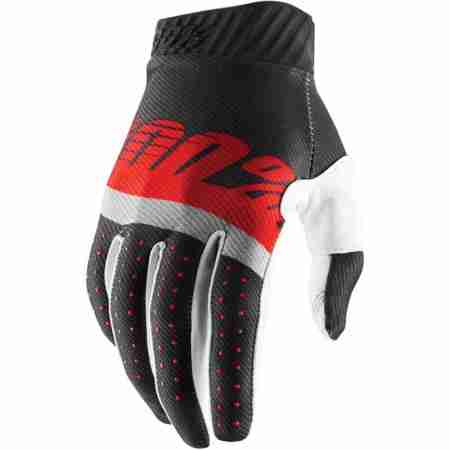 фото 1 Моторукавички Моторукавички 100% Ridefit Glove Steel Grey-Red XL (11)