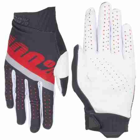 фото 2 Мотоперчатки Мотоперчатки 100% Ridefit Glove Steel Grey-Red XL (11)