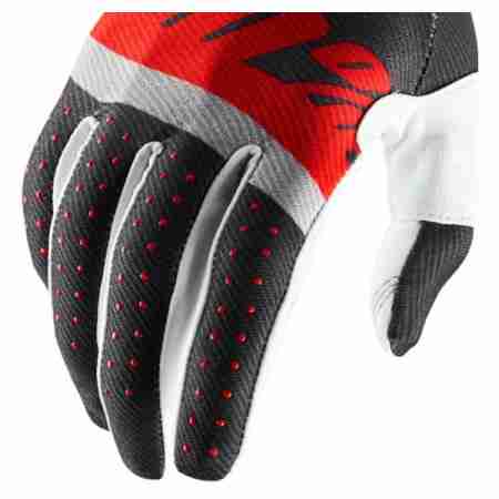фото 4 Моторукавички Моторукавички 100% Ridefit Glove Steel Grey-Red XL (11)
