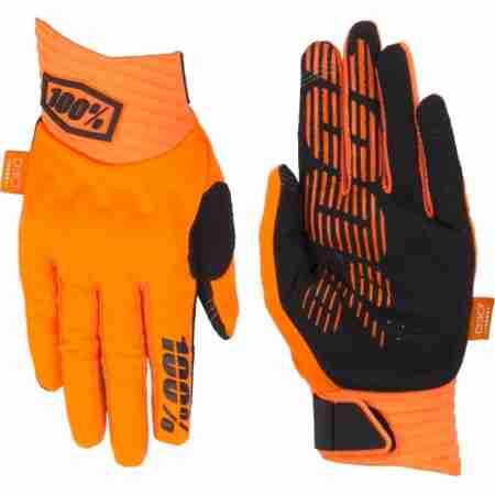 фото 2 Мотоперчатки Мотоперчатки 100% Cognito Glove Fluo Orange-Black M (9)