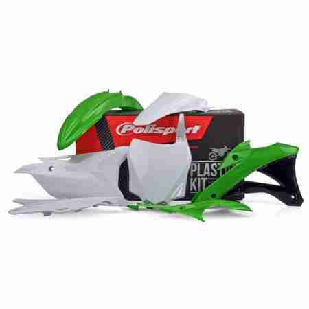 фото 1 Замена пластика на кроссовые мотоциклы Комплект пластика а Polisport MX Complete Kit for Kawasaki KX Green OEM
