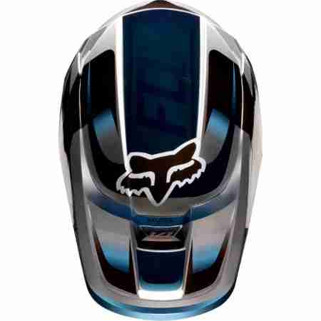 фото 5 Мотошлемы Мотошлем Fox V1 Motif Helmet Blue-Grey XS