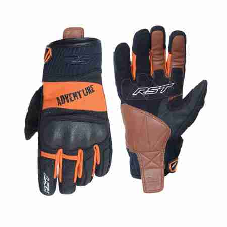 фото 1 Мотоперчатки Мотоперчатки RST 2109 ADVENTURE CE Motorcycle Glove Orange-Black S