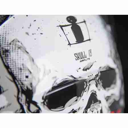 фото 4 Мотошлемы Мотошлем Icon Airflite Skull 18 Black L