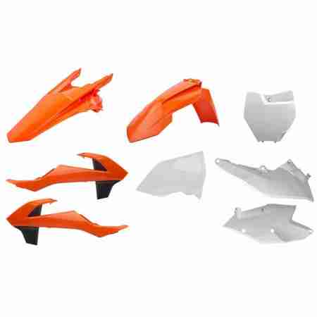 фото 1 Замена пластика на кроссовые мотоциклы Комплект пластика  Polisport MX kit for KTM Orange KTM SX/XC/SX-F/XC-F17