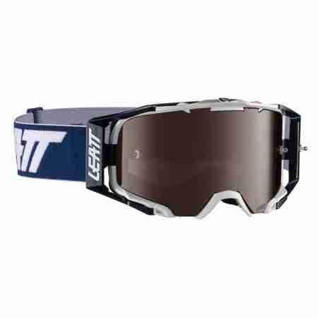 фото 1 Кросові маски і окуляри Мотоокуляри Leatt Goggle Velocity 6.5 IRIZ - Blue 55% Ink-White Mirror Lens