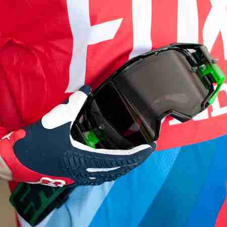 фото 2 Кросові маски і окуляри Мотоокуляри Leatt Goggle Velocity 6.5 - Smoke 34% Black-Green Colored
