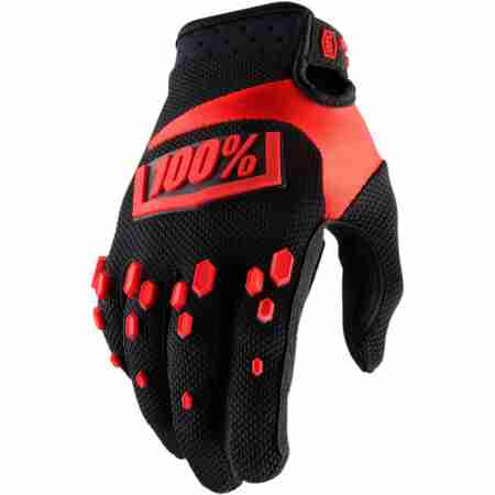 фото 1 Мотоперчатки Мотоперчатки Ride 100% Airmatic Glove Black-Red M (9)