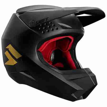 фото 3 Мотошлемы Мотошлем Shift Whit3 Helmet Black-Gold XS