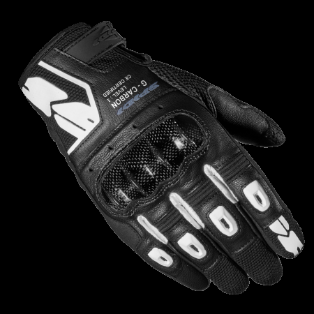 фото 1 Мотоперчатки Мотоперчатки кожаные Spidi G Carbon Black-White L