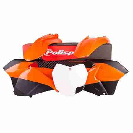 фото 1 Замена пластика на кроссовые мотоциклы Комплект пластика Polisport MX kit for KTM Orange IPD