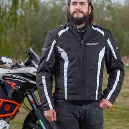 фото 4 Мотокуртки Мотокуртка RST Rider CE Textile Jacket Black-White 50