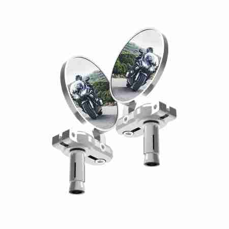 фото 1 Мотозеркала Мотозеркало Oxford BarEnd Mirrors Silver Set