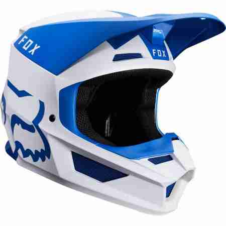 фото 1 Мотошлемы Мотошлем Fox V1 Mata Helmet Blue White XL