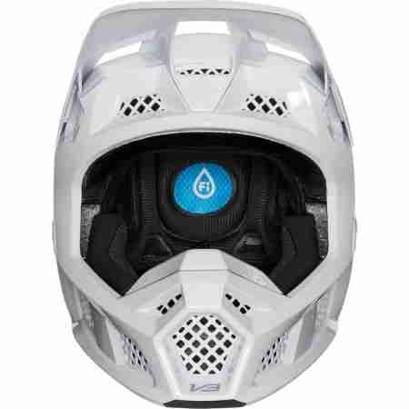 фото 2 Мотошлемы Мотошлем Fox V3 Solids Helmet White-Silver M
