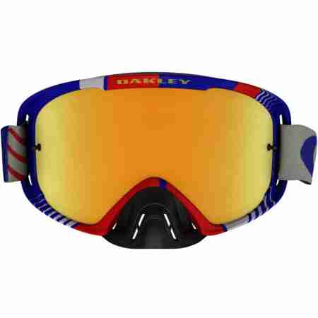 фото 2 Кросові маски і окуляри Мотоокуляри Oakley O2 MX BIOHAZARD Red-Blue 24K Iridium-Clear