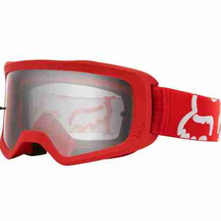 фото 1 Кроссовые маски и очки Мотоочки FOX YTH Main II Race Goggle Red Clear Lens