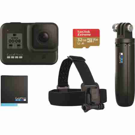фото 1 Экшн - камеры Экшн-камера с комплектом аксессуаров GoPro Hero 8 Holiday Bundle Black