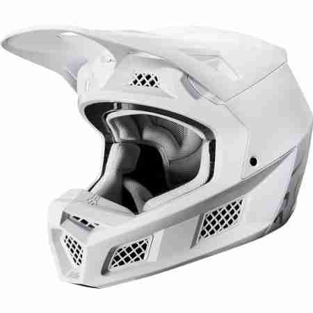 фото 1 Мотошоломи Мотошолом Fox V3 Solids Helmet White-Silver L