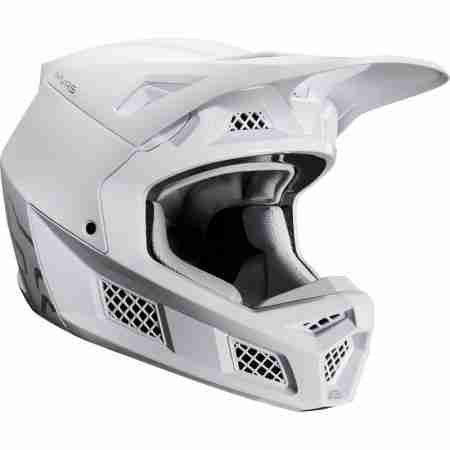 фото 3 Мотошлемы Мотошлем Fox V3 Solids Helmet White-Silver L