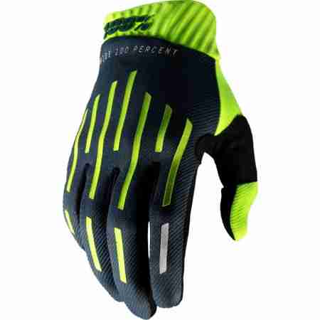 фото 1 Мотоперчатки Мотоперчатки 100% Ridefit Glove Yellow-Charcoal M (9)