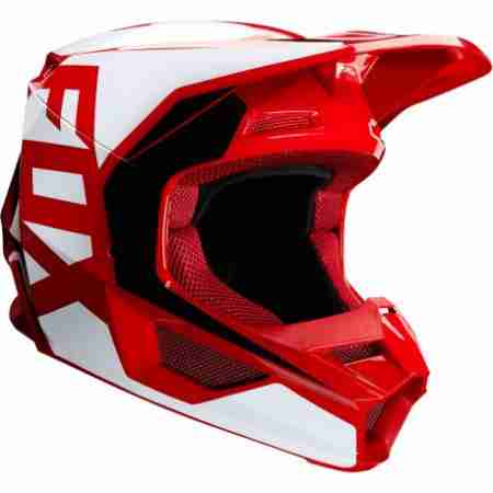 фото 3 Мотошлемы Мотошлем Fox V1 Prix Helmet Flame Red XL