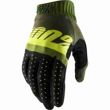 фото 1 Мотоперчатки Мотоперчатки 100% Ridefit Glove Army Green-Black XL (11)