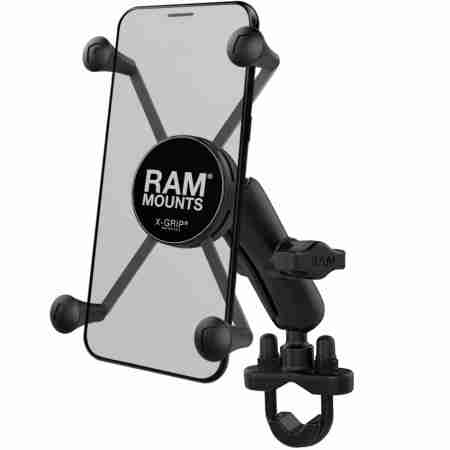 фото 1 Тримач телефону, планшета на мотоцикл Кронштейн з U-подібним кріпленням Ram Mounts із тримачем X-Grip 10U