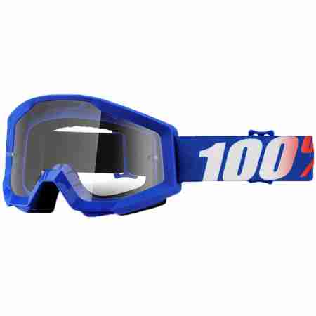 фото 1 Кроссовые маски и очки Мотоочки 100% Strata JR Nation Clear Lens