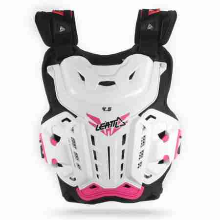 фото 1 Моточерепахи Моточерепаха Leatt Chest Protector 4.5 Jacki White-Pink One Size
