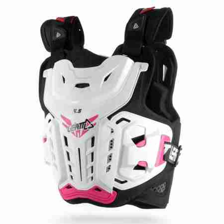 фото 2 Моточерепахи Моточерепаха Leatt Chest Protector 4.5 Jacki White-Pink One Size