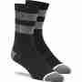 фото 1  Шкарпетки 100% Flow Performance Socks Black-Grey L-XL