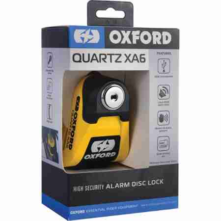 фото 2 Мотозамки Мотозамок Oxford Quartz XA6 Disc Lock Yellow-Black