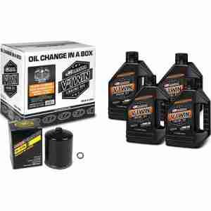Комплект для замены масла Maxima V-Twin Quick Change Kit Mineral Black Filter 20w-50