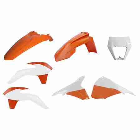 фото 1 Замена пластика на кроссовые мотоциклы Комплект пластика Polisport Enduro Restyling kit for KTM Orange