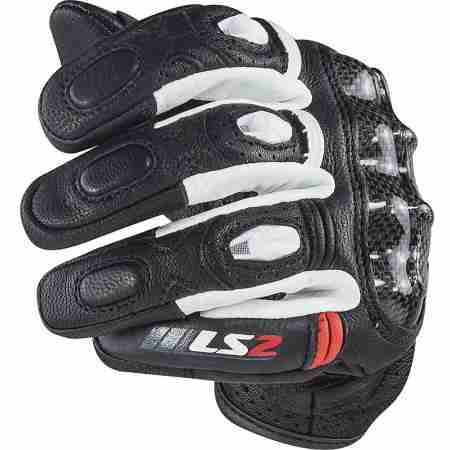 фото 5 Мотоперчатки Мотоперчатки LS2 Spark Man Gloves White-Black M