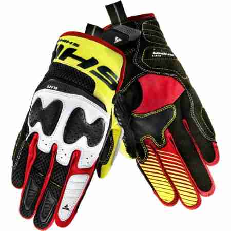 фото 1 Мотоперчатки Мотоперчатки Shima Blaze White-Black-Yellow-Red M