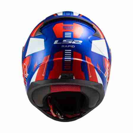 фото 3 Мотошлемы Мотошлем LS2 FF353 Rapid Stratus Gloss Blue-Red-White S